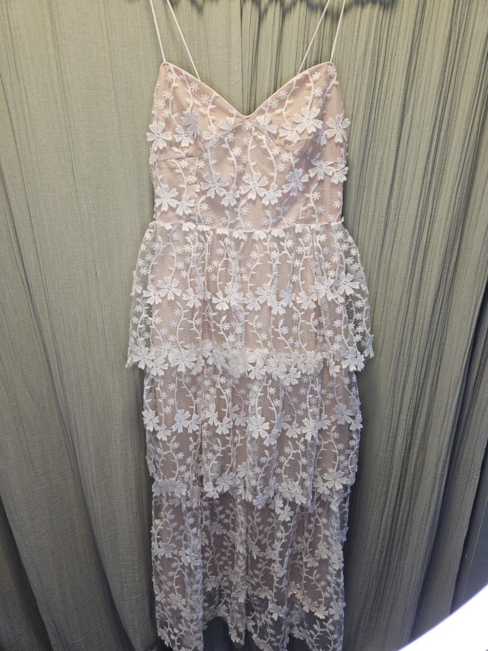 Endless Rose White Floral Lace Tiered Maxi Dress - Picture 5 of 8
